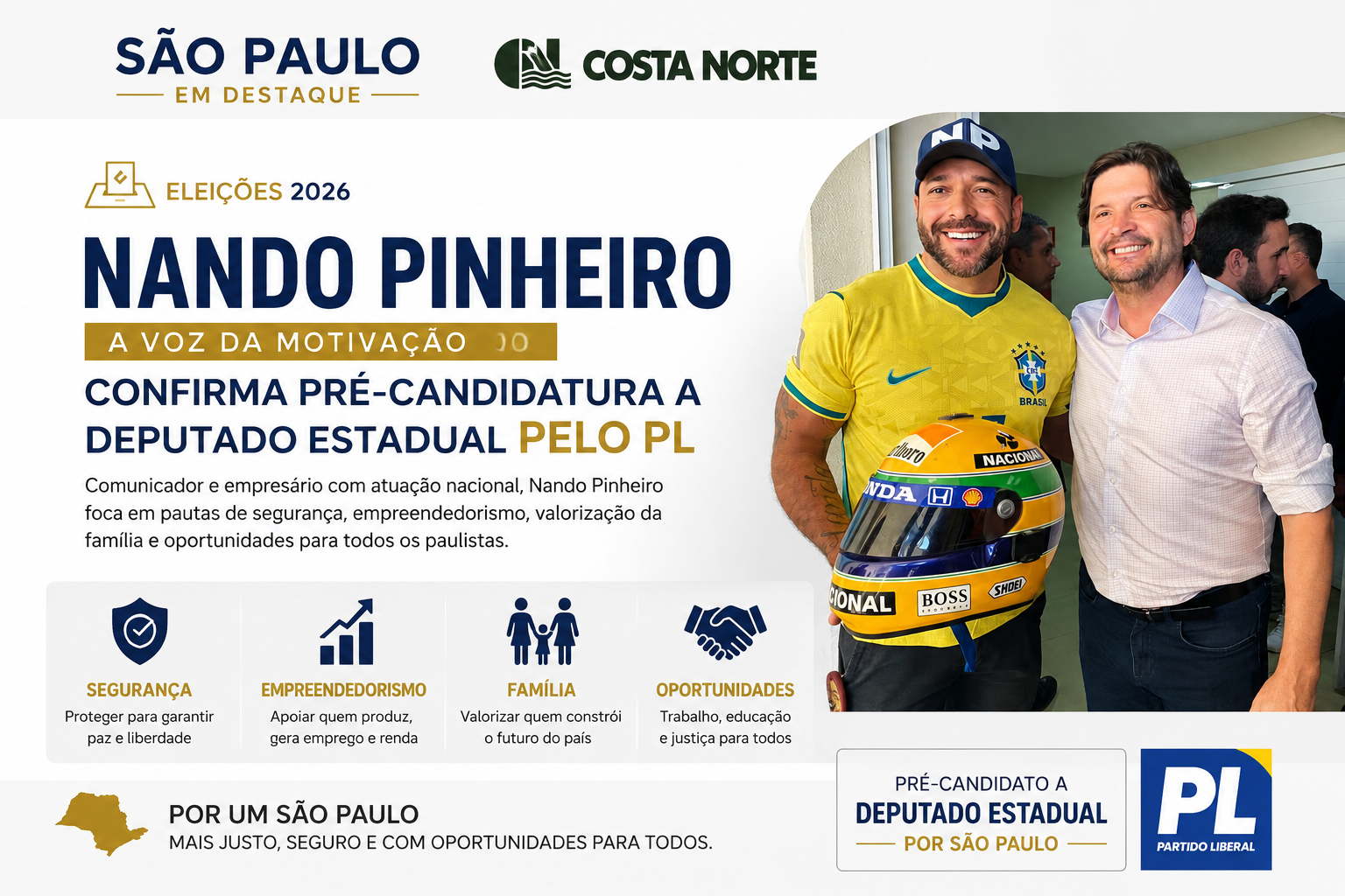 Pré-Candidato a Deputado Estadual da Direita em São Paulo