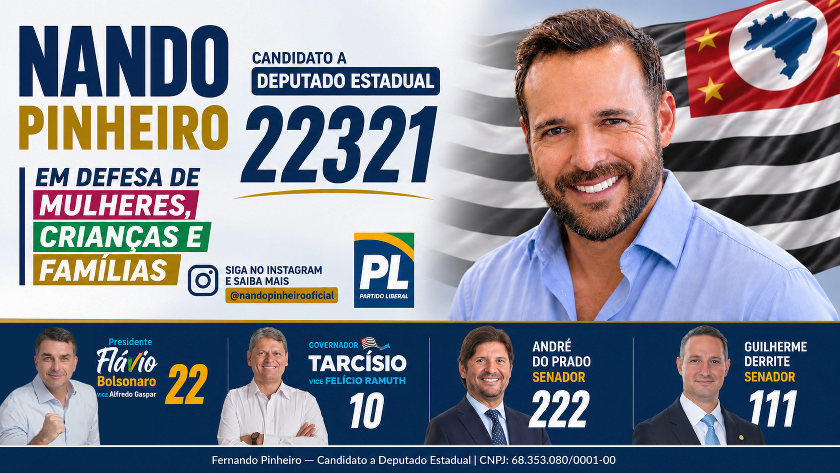 Nando Pinheiro Candidato a Deputado Estadual 22321 Dispara nas Buscas do Google em São Paulo