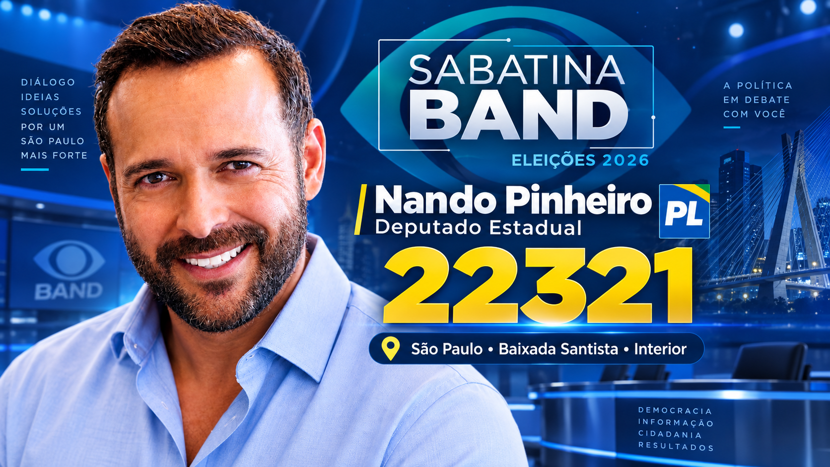 Sabatina Band Eleições 2026